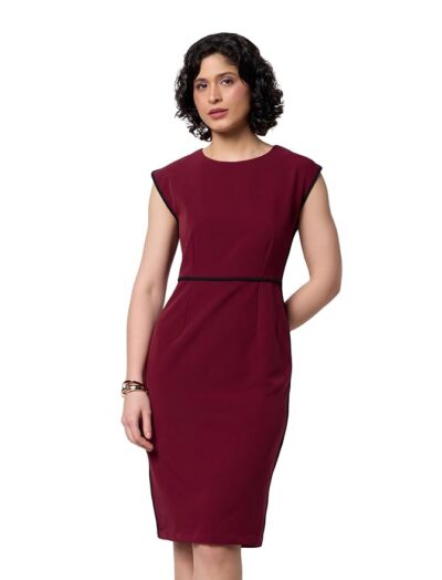 Symbol Premium Women's Sheath Dress (Knee Length | Desk-to-Dinner) (Available in Plus Sizes)